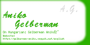 aniko gelberman business card